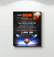 Basketball Matte Canvas For My Son Your Talent Is God's Gift