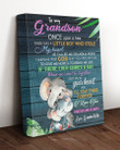 Give Me The Hope And Bring Me Joy Elephant Grandma Roro Gift For Grandson Matte Canvas