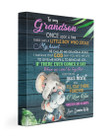 Give Me The Hope And Bring Me Joy Elephant Grandma Roro Gift For Grandson Matte Canvas