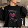 Embroidered Sweatshirt Never Underestimate A January Woman Loves Knitting