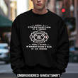 Embroidered Sweatshirt Retired Firefighter Is An Honor
