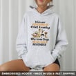 Embroidered Hoodie - Never Underestimate An Old Lady Who Loves Dogs And Was Born In November Gift For Dog Lover