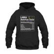 Funny Libra Nutrition Facts Libra Birthday Birthday Gift For Her Unisex Printed 2D Hoodie