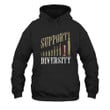Support Diversity Printed 2D Unisex Hoodie