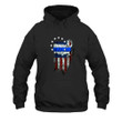 Police Back The Blue If You Want Peace Prepare For USA Flag Printed 2D Unisex Hoodie