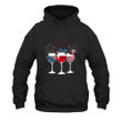 Patriotic Patriot Wine Glasses Patriot Day Printed 2D Unisex Hoodie
