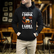 That's What I Do I Drink I Grill And I Know Things Printed 2D Unisex Hoodie