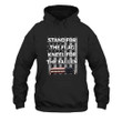 Stand For The Flag Kneel For The Fallen Printed 2D Unisex Hoodie