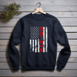 DD214 American Flag Proud Veteran Vintage Military Printed 2D Unisex Sweatshirt