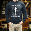 Dad Gun I Love One Woman & Several Guns Printed 2D Unisex Sweatshirt