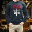 Christian Fear No Evil Cross Wing Printed 2D Unisex Sweatshirt