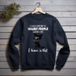 Halloween Gift Idea I Fully Intend To Haunt People When I Die Printed 2D Unisex Sweatshirt