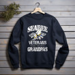 Seabee Veterans Make The Best Grandpas Printed 2D Unisex Sweatshirt