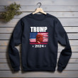 Trump Trump 2024 American Flag Printed 2D Unisex Sweatshirt