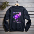 Mother's Day Gift Blessed To Be Called Mom And Grandma Purple Infinity Heart And Butterfly Printed 2D Unisex Sweatshirt
