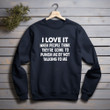 Trending Funny Quote When People Think They're Going To Punish Me Unisex Printed 2D Sweatshirt