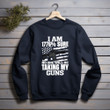 Veteran I Am 1776% Sure No One Will Be Taking My Gun Printed 2D Unisex Sweatshirt