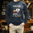 Nursing In My Veins Jesus In My Heart Printed 2D Unisex Sweatshirt