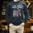 PTSD Awareness No One Fights Alone Printed 2D Unisex Sweatshirt
