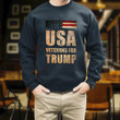USA Veterans For Trump Vote For President Printed 2D Unisex Sweatshirt