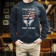Stand For Her Kneel For Him Printed 2D Unisex Sweatshirt