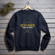 Veteran Stay Back I Don't Like People Printed 2D Unisex Sweatshirt