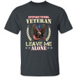Eagle Dysfunctional Veteran Leave Me Alone US Flag Printed 2D Unisex T-Shirt