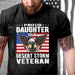 Eagle Proud Daughter Of A Desert Storm Veteran American Veteran Printed 2D Unisex T-Shirt