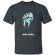 Funny Big Foot Bigfoot Hiding In The Mountains I Hate People Camping Hunting Printed 2D Unisex T-Shirt