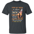 Mother's Day Gift For My Mom In Heaven When I Close My Eyes I Miss You Printed 2D Unisex T-Shirt