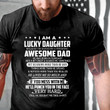 Lucky Daughter Awesome Dad February Printed 2D T-Shirt