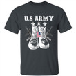 Patriotic Army 4Th Of July US Flag Shoes Drawing Printed 2D T-Shirt