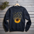Butterfly Sunflower Flying Unique Design Great Gift For Mom Printed 2D Sweatshirt