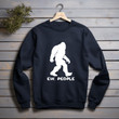 Vintage Funny Ew People Gift For Bigfoot Lovers Printed 2D Sweatshirt