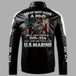 I May Not Have A PhD But I Do Have A DD-214 And The Title U.S. Marine Unisex Leather Jacket