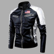Patriotic Army 4th of July US Flag High Quality Cotton  Unisex Leather Jacket