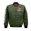 22 A Day Veteran Lives Matter Green 3D Printed Unisex Bomber Jacket