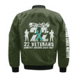 Do Not Forget The 22 Veterans Commit Suicide Each Day Green 3D Printed Unisex Bomber Jacket