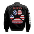 RED Friday Military Service Dogs Veteran Black 3D Printed Unisex Bomber Jacket