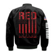 Red Friday Military Veteran Until They All Come Home Black 3D Printed Unisex Bomber Jacket