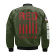 Red Friday Military Veteran Until They All Come Home Green 3D Printed Unisex Bomber Jacket