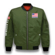 4Th Of July American Flag Veterans Patriotic Eagle Green 3D Printed Unisex Bomber Jacket