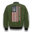 Ham Radio Operator 4Th July American Flag Veteran Green 3D Printed Unisex Bomber Jacket