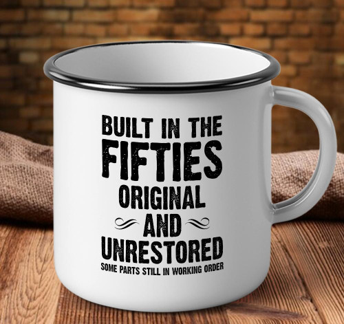 Veteran Mug Father's Day Gift For Dad Built-In The Fifties Original And Unrestored Camping Mug