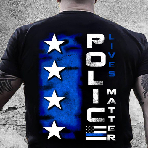 Police Shirt Back The Blue Shirt Police Tees Police Lives Matter T-Shirt KM0107