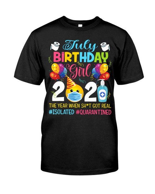 Birthday Shirt Birthday Girl Shirt July Birthday Girl T-Shirt KM0607