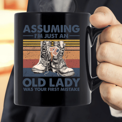 Veteran Assuming I'm Just An Old Lady Mug