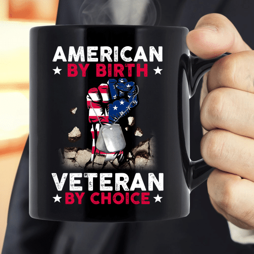 American By Birth Veteran By Choice Mug