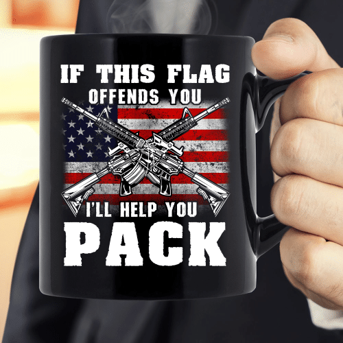 If This Flag Offends You I'll Help You Pack Mug