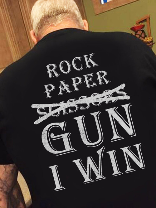 Rock Paper Gun I Win T-Shirt KM0505